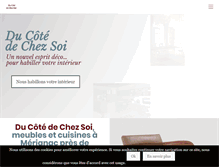 Tablet Screenshot of ducotedechezsoi-meubles.com